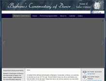 Tablet Screenshot of barbarasconservatoryofdance.com